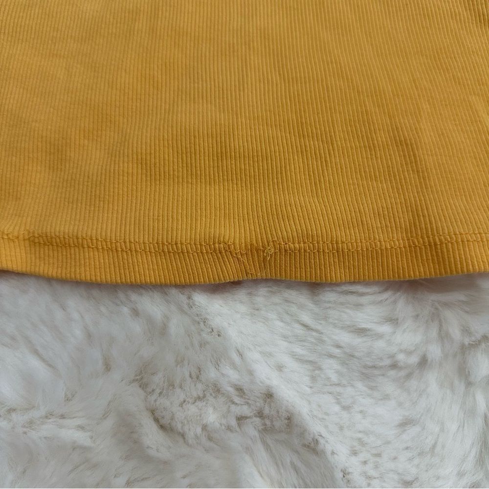 Zara yellow cropped high neck tank top - Picture 6 of 6